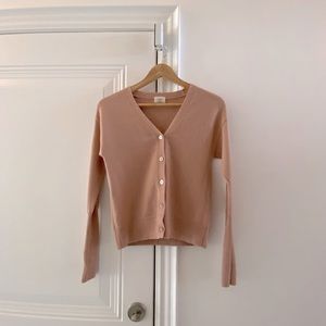 Aritzia Wilfred Merino Wool Cyprie Cardigan in Colour ‘Light Roebuck’ - XS